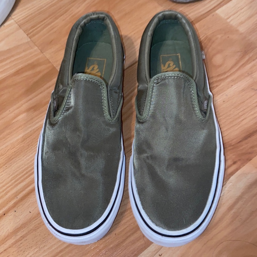 Shiny green, VANS, Size: 9 woman; 7.5 mens